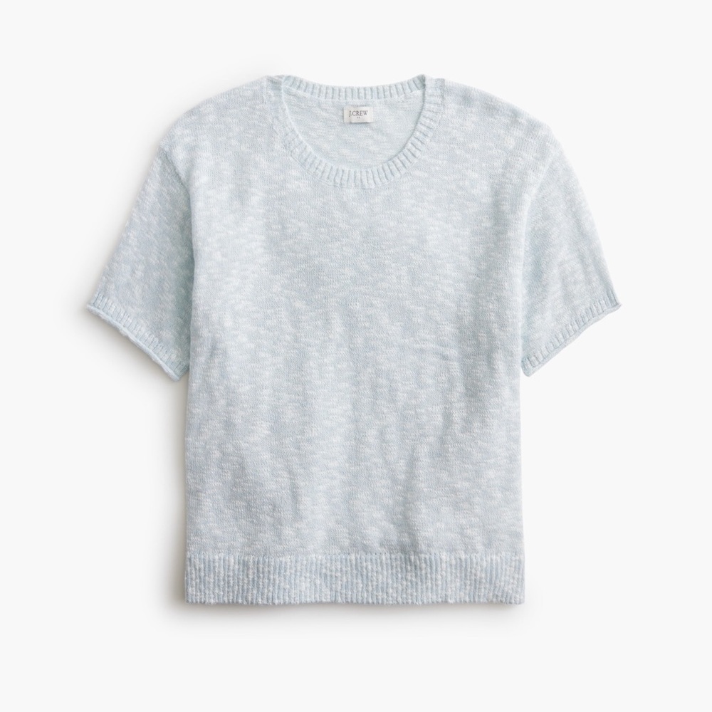 J. Crew Soft Blue Knit Top
